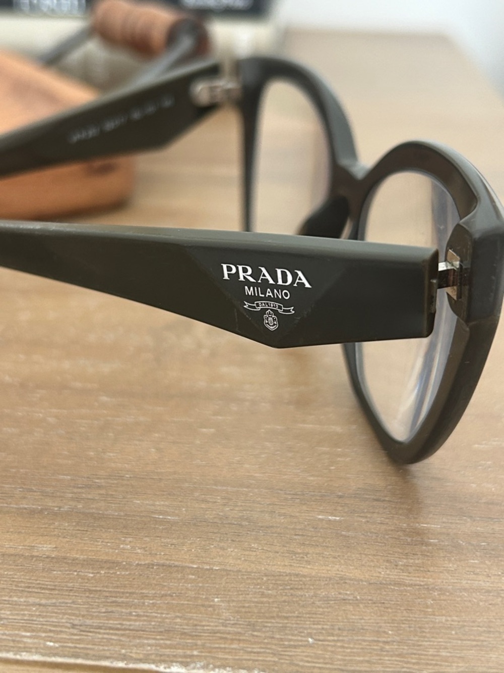 Prada Black Cat-Eye Acetate Glasses - Picture 5 of 9